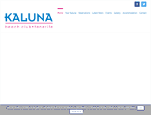 Tablet Screenshot of kalunabeachclub.com